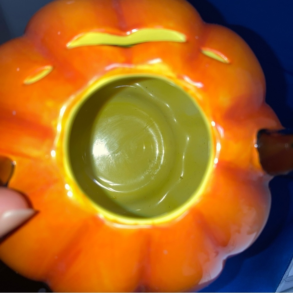 Disney Halloween Pumpkin Candle Tealight Holder Figurine Mickey Mouse - Picture 7 of 8